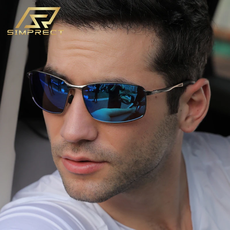 Top Trends: SIMPRECT Photochromic Polarized Sunglasses For Men 2023 UV400 High Quality Luxury Brand Designer Fashion Rectangle Sun Glasses Shoppable Styles