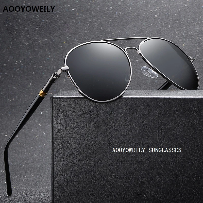 Top Trends: Luxury Men&#039;s Polarized Sunglasses Driving Sun Glasses For Men Women Brand Designer Male Vintage Black Pilot Sunglasses UV400 Shoppable Styles