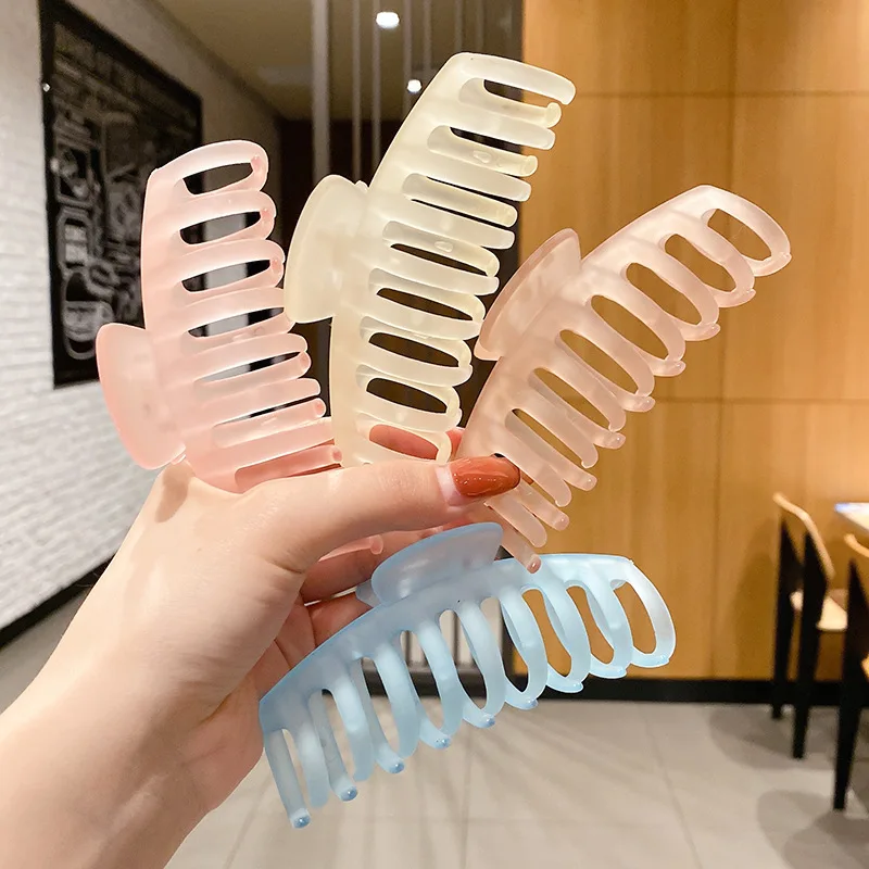 Top Trends: Korean Style Fashion Acrylic Large Women Girls Hair Claw Clips Makeup Hair Styling Barrettes For Women Hair Accessories Ornament Shoppable Styles