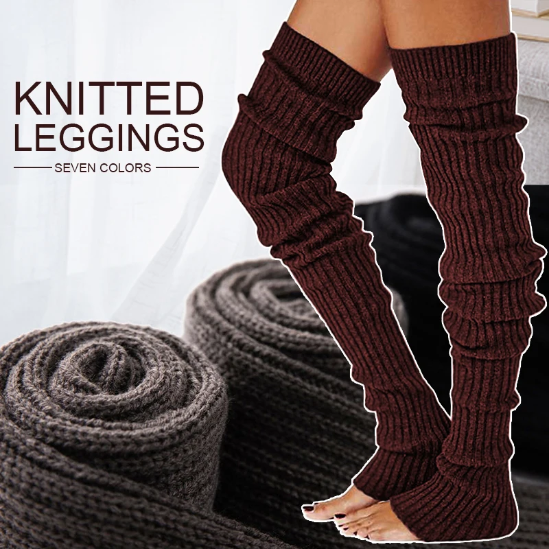 Top Trends: Winter Long Warm Leg Warmers Knitting Knee High Socks Girl Boot Topper Sock Skinny Stockings Knitted Crochet Long Socks Shoppable Styles