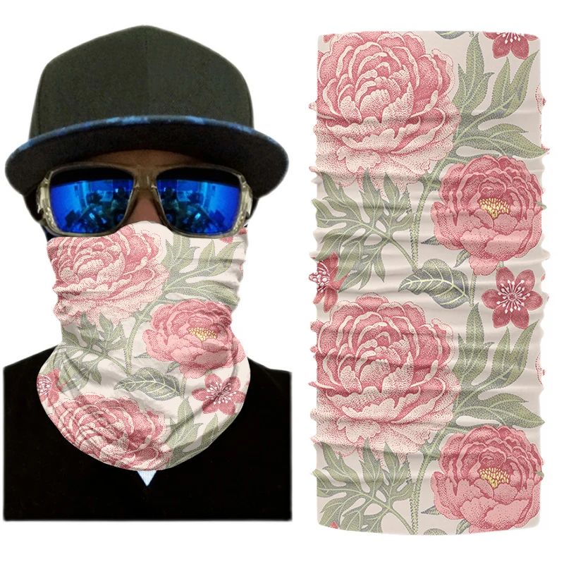 Top Trends: 3D Printing Flower Series Outdoor Cycling Bike Scarf Face Neck Dustproof Turban Ladies Headwear Cover Bandana Halloween Scarf Shoppable Styles - Image 4