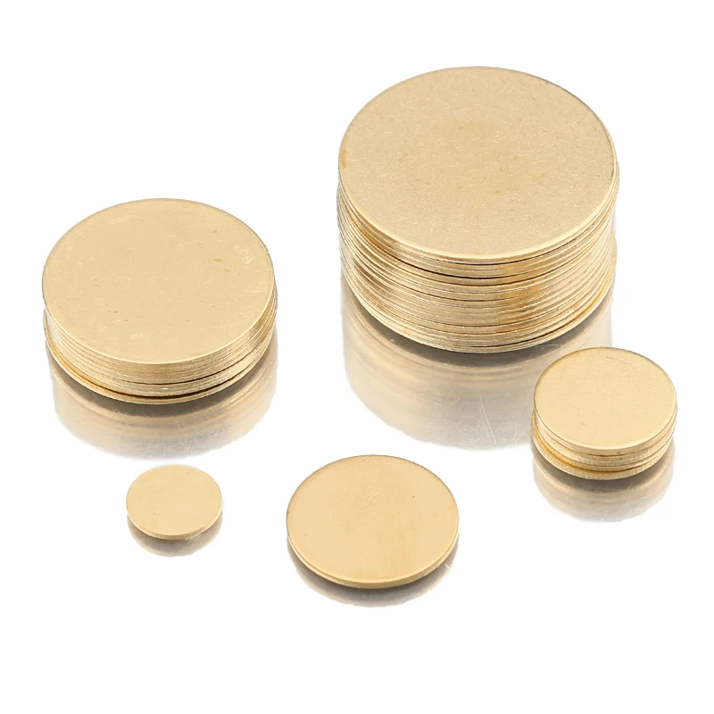 Top Trends: Raw Brass Metal Stamping Blank Round Without Hole Disc Charms Plate Pendant Jewelry Findings For Necklace Making Accessories Shoppable Styles