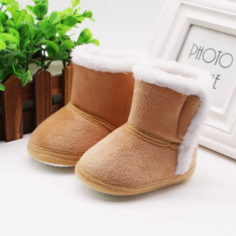 Top Trends: Newborn Toddler Warm Boots Winter First Walkers Baby Girls Boys Shoes Soft Sole Fur Snow Booties For 0-18M Bebe Kids Snow Boots Shoppable Styles