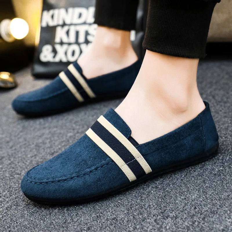 Top Trends: Men Shoes Black Blue Loafers Slip On Male Footwear Adulto Driving Moccasin Soft Comfortable Casual Shoes Men Sneakers Flats Shoppable Styles - Image 2