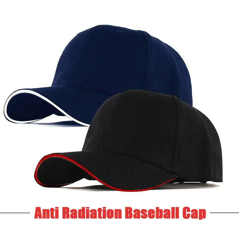 Top Trends: Anti Radiation Cap Computer TV EMF Shielding Hat RF / Microwave Protection Baseball Cap Silver Fiber Unisex RFID Shielding Hats Shoppable Styles