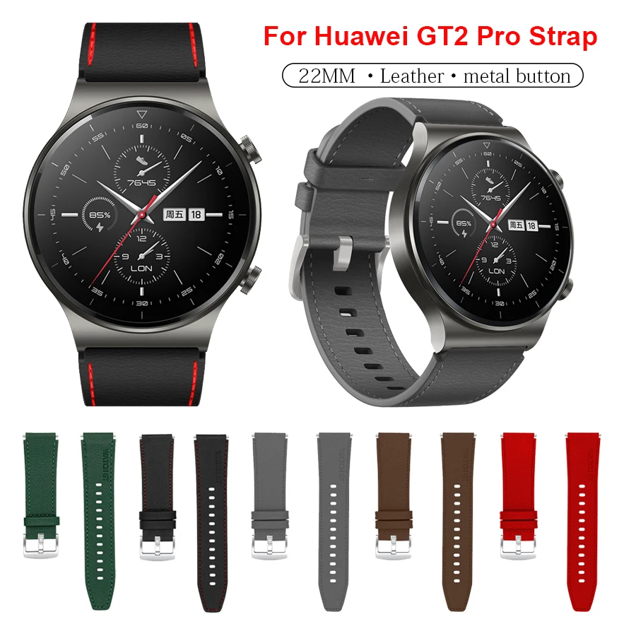 Top Trends: Original Leather Strap For Huawei Watch GT 2 Pro Band Replacement Wristband Smart Bracelet For Huawei GT2 Pro Watch Accessories Shoppable Styles