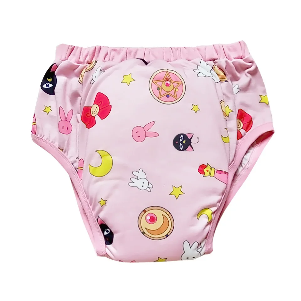 Top Trends: Adult Printed Little Hero Lion Trainning Pants / Adult Baby Brief With Padding Inside / Adult Trainning Pant For Ddlg Diaper Lover Shoppable Styles