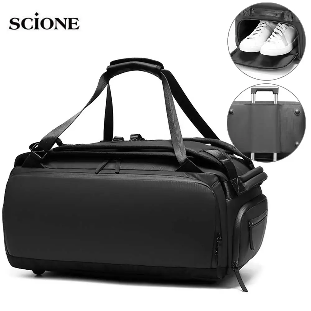 Top Trends: 42L Men Travel Bag Luggage Gym Bags Multi-funcation Fitness Dry Wet Shoulder Bag Outdoor Handbags Backpack Tourist Duffel XA243A Shoppable Styles