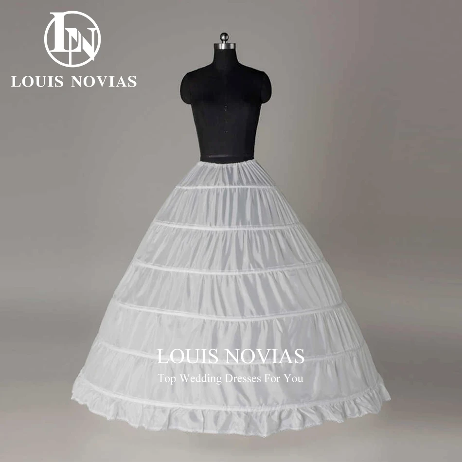 Top Trends: LOUIS NOVIAS 6 Hoops Crinoline Long Wedding Petticoat For Ball Gown Dress Underskirt Wedding Accessories In Stock Shoppable Styles