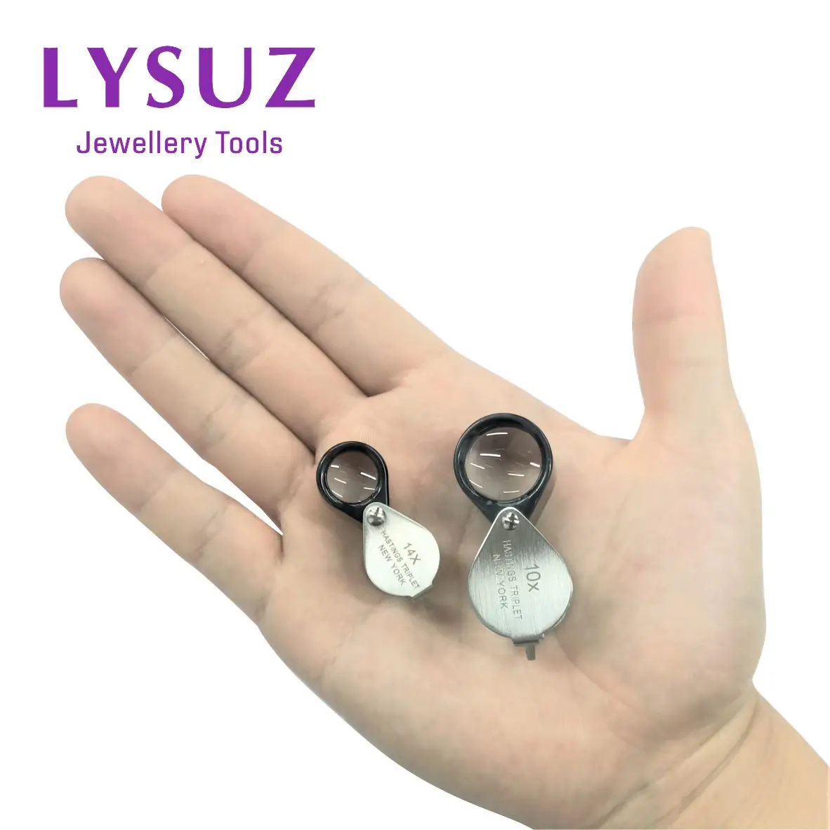 Top Trends: Portable Light Mini Light Diamond High Power New Gemstone York Triple 10x 14x Jewelry Hasting Loupe Lysuz Shoppable Styles - Image 2