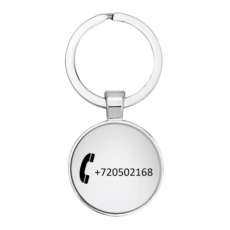 Top Trends: Custom Engraved Keychain Stainless Steel Personalized Gift Customized Phone Number Anti-lost Keyring Key Chain Ring Shoppable Styles