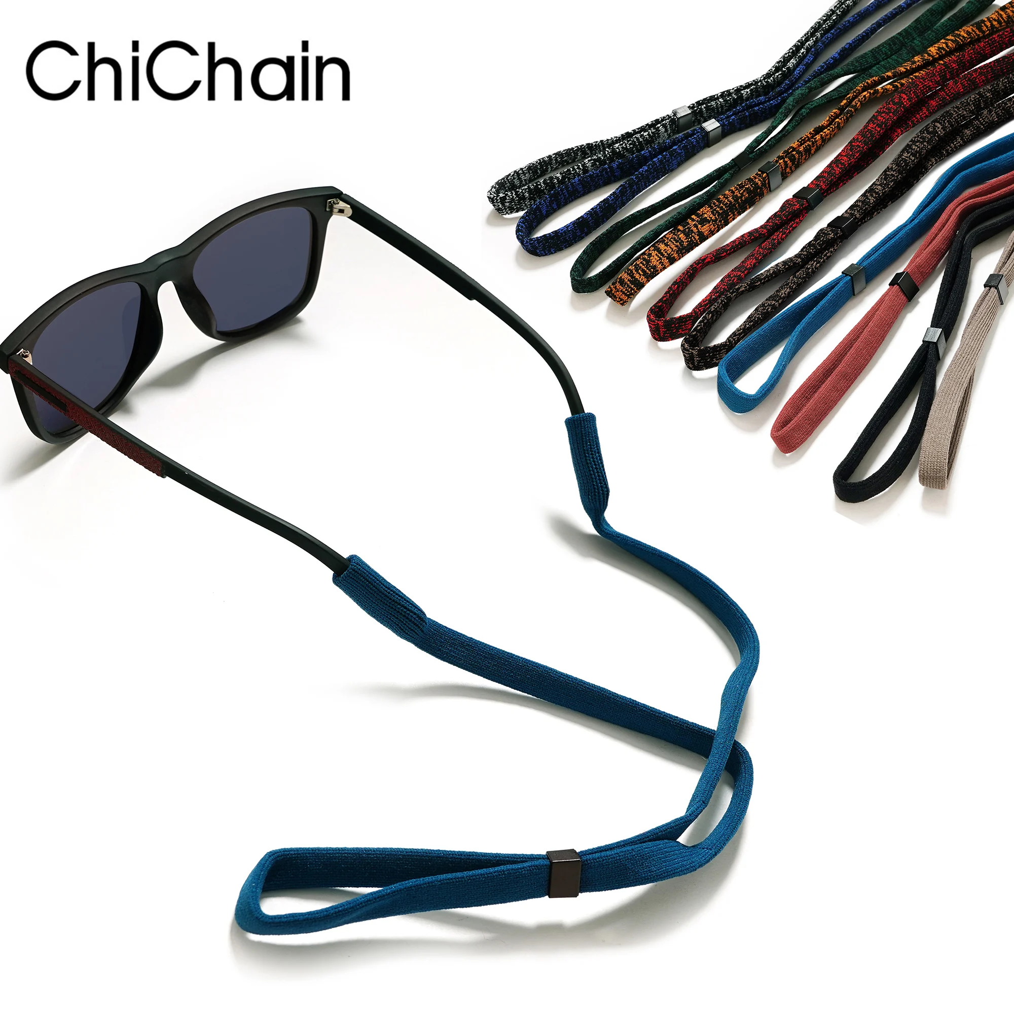 Top Trends: Wholesale Non-Slip Sports Sunglasses Rope Elastic Polyester Neck Strap For Men Women, Multi-Color Options, Outdoor Eyewear Cord Shoppable Styles