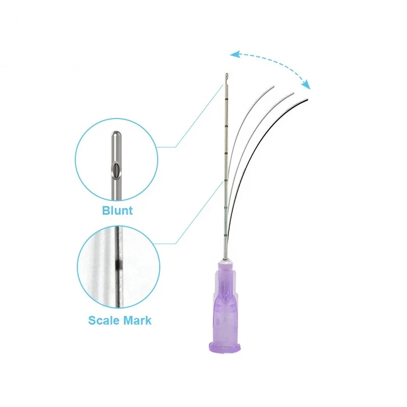 Top Trends: Korea 2pcs Hot SellMesotherapy Blunt-tip Cannula For Filler Injection 14G--30G Hyaluronic Acid Injection Blunt Tip Micro Cannul Shoppable Styles - Image 3