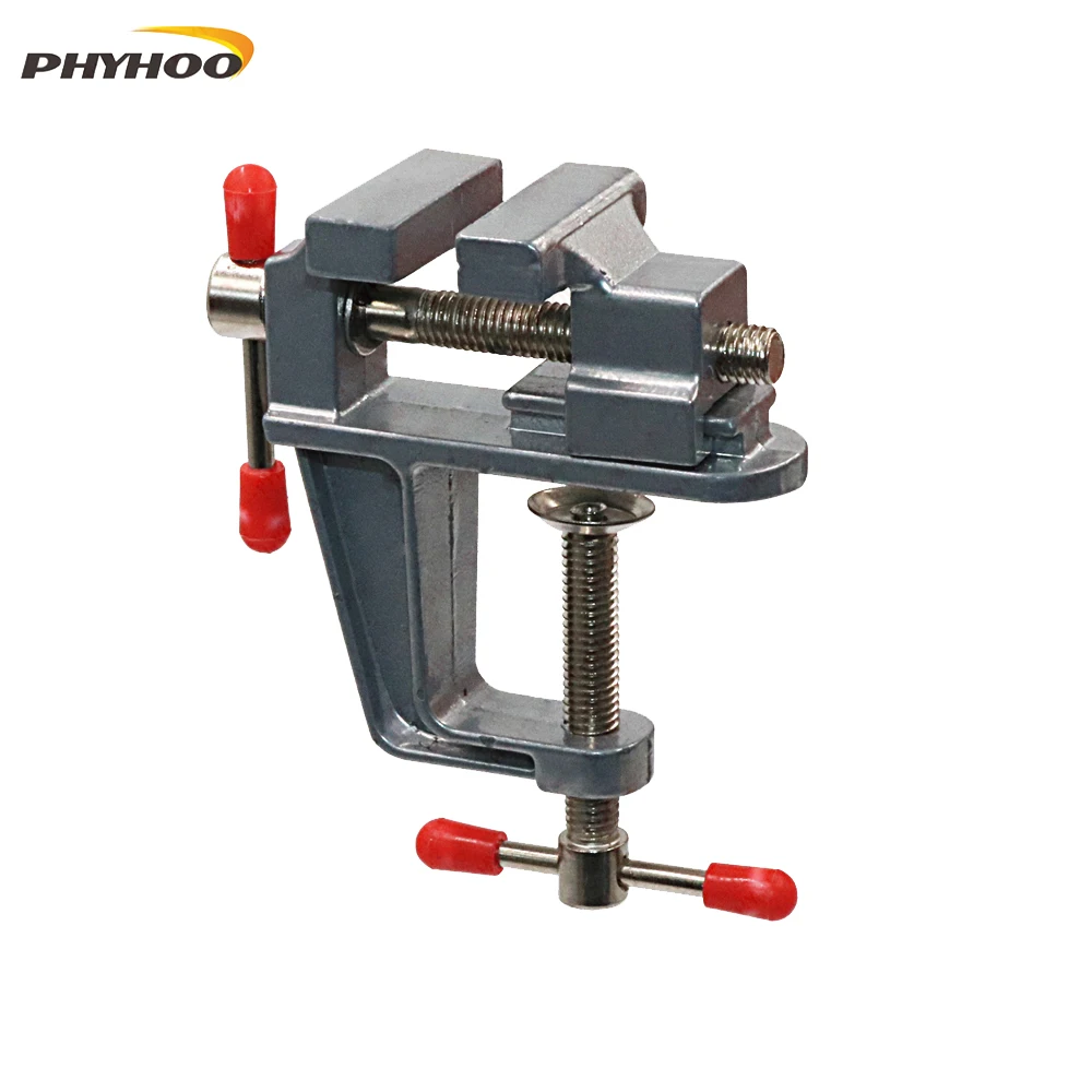 Top Trends: PHYHOO Table Vice Aluminum Mini Clamp Small Bench Jeweler Hobby Clamps DIY Mold Craft Repair Tool Portable Work Bench Screw Vise Shoppable Styles