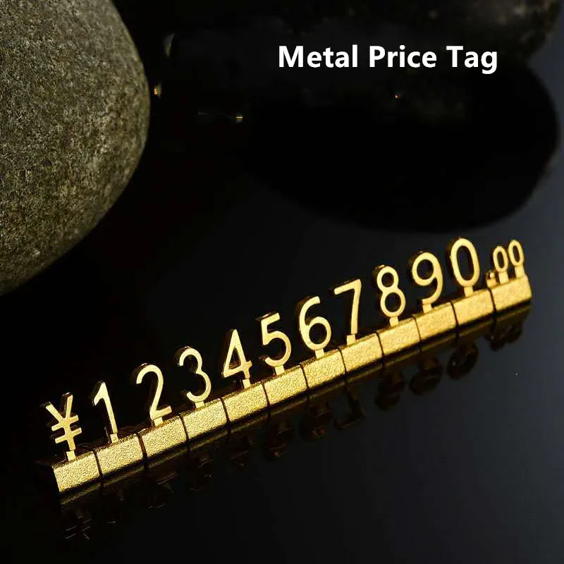 Top Trends: 10sets 3D Metal Price Tag Price Display The Same Digital Price Cubes Jewelry Price Label Watch Iphone Tag Price In Euro Dollar Shoppable Styles