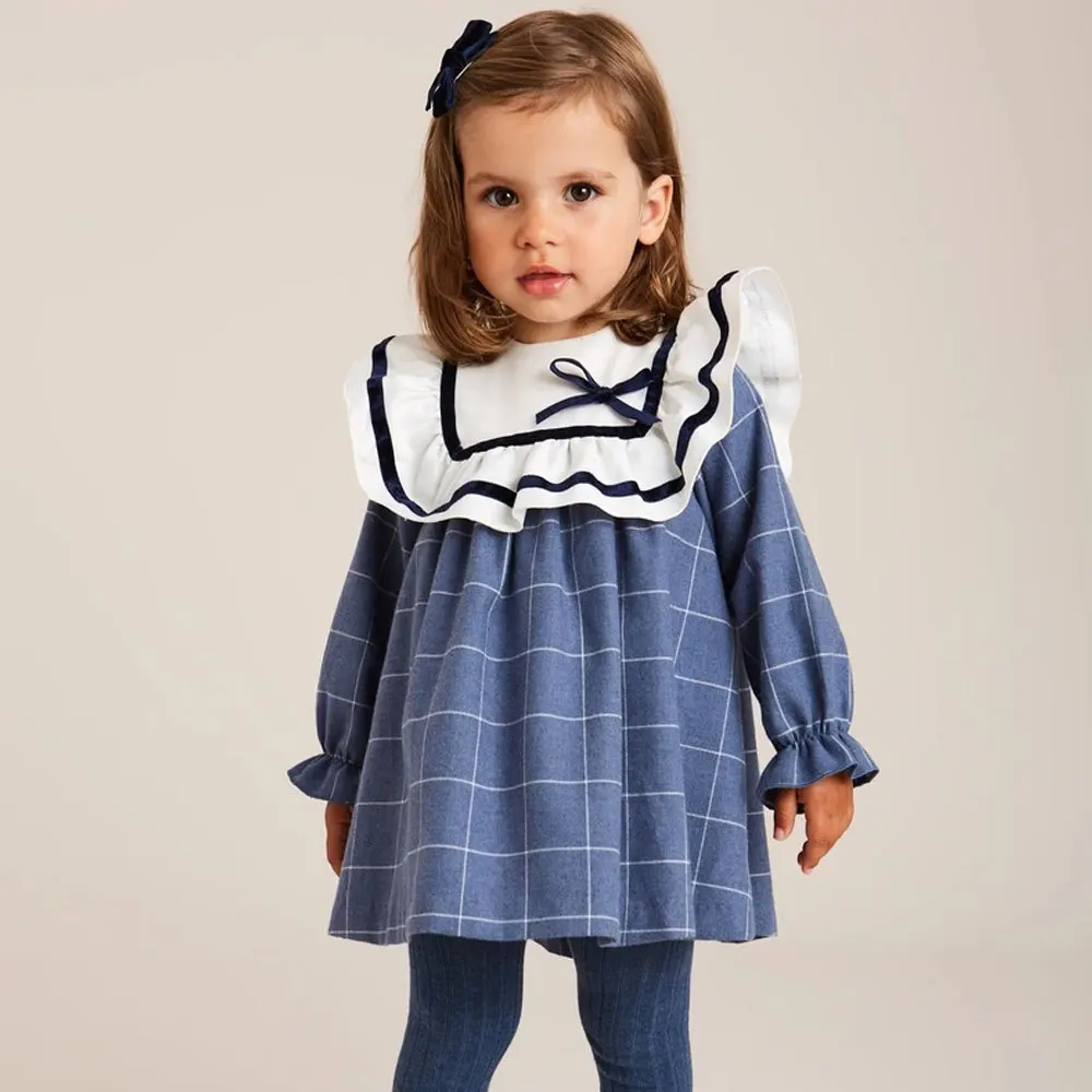 Top Trends: Designer Newborn Baby Boutique Dress Girls Spanish Style Frocks Infant Birthday Baptism Cotton Robe Toddler Girl Plaid Dresses Shoppable Styles