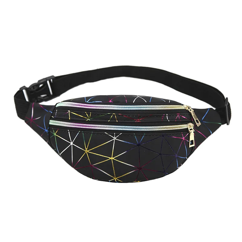 Top Trends: Holographic Waist Pack Bags For Women Unisex Glitter Fanny Pack PU Waterproof Belt Bag Fashion Laser Waist Pack Phone Pouch Shoppable Styles