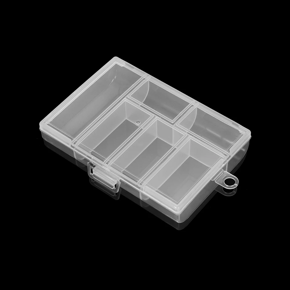 Top Trends: 6 Slot Joyero Organizador ( Adjustable) Plastic Jewelry Box Storage Case Craft Jewelry Organizer Container For Jewelry Making Shoppable Styles - Image 6