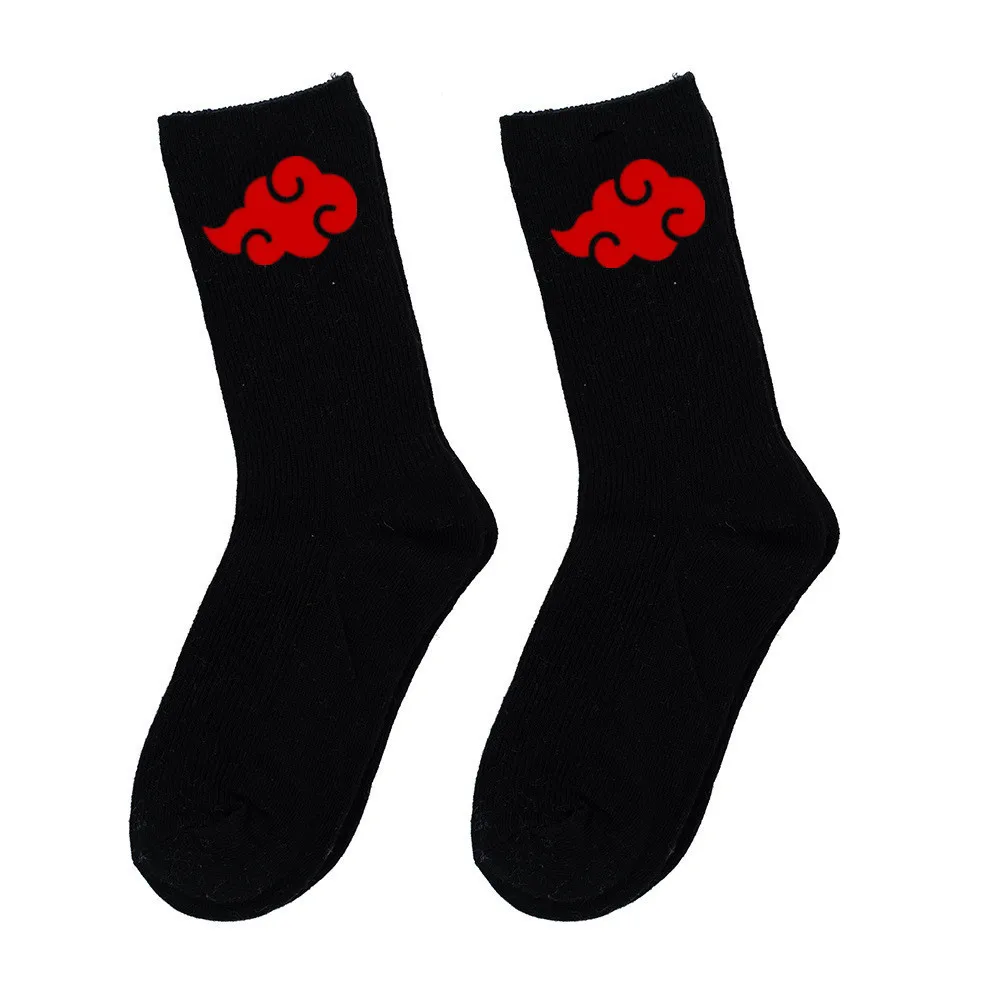 Top Trends: Anime Ninja Warm Sockings Red Cloud Cosplay Socks Soft Sport Socks Gift Prop Shoppable Styles - Image 5