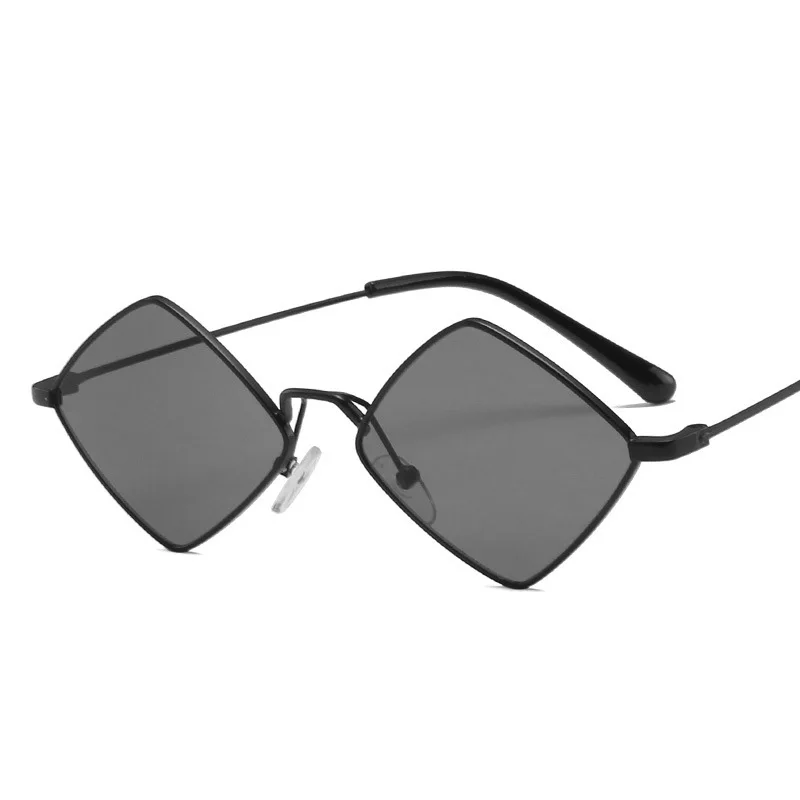 Top Trends: Elbru Retro Diamond Shaped Sunglasses Fashion Metal Irregular Sunshades Eyewear Male Female Colorful Lens Sun Spectacles Unisex Shoppable Styles - Image 4