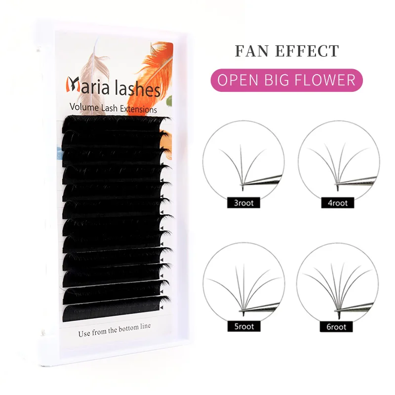 Top Trends: MARIA Easy Fan False Eyelash Makeup Super Long 8-20mm Mega Natural Lashes Extension Supplier Premade Volume Fanning Vendor Shoppable Styles