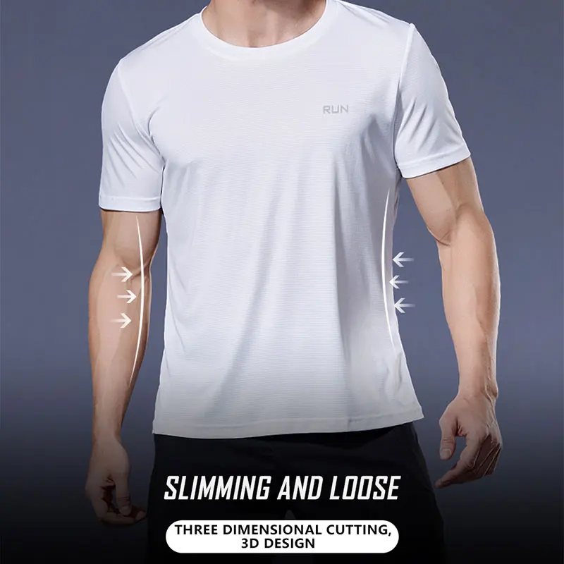 Top Trends: 2023 Polyester Gym Shirt Sport T Shirt Men Short Sleeve Running Shirt Men Workout Training Tees Fitness Top Sport T-shirt Shoppable Styles - Image 3