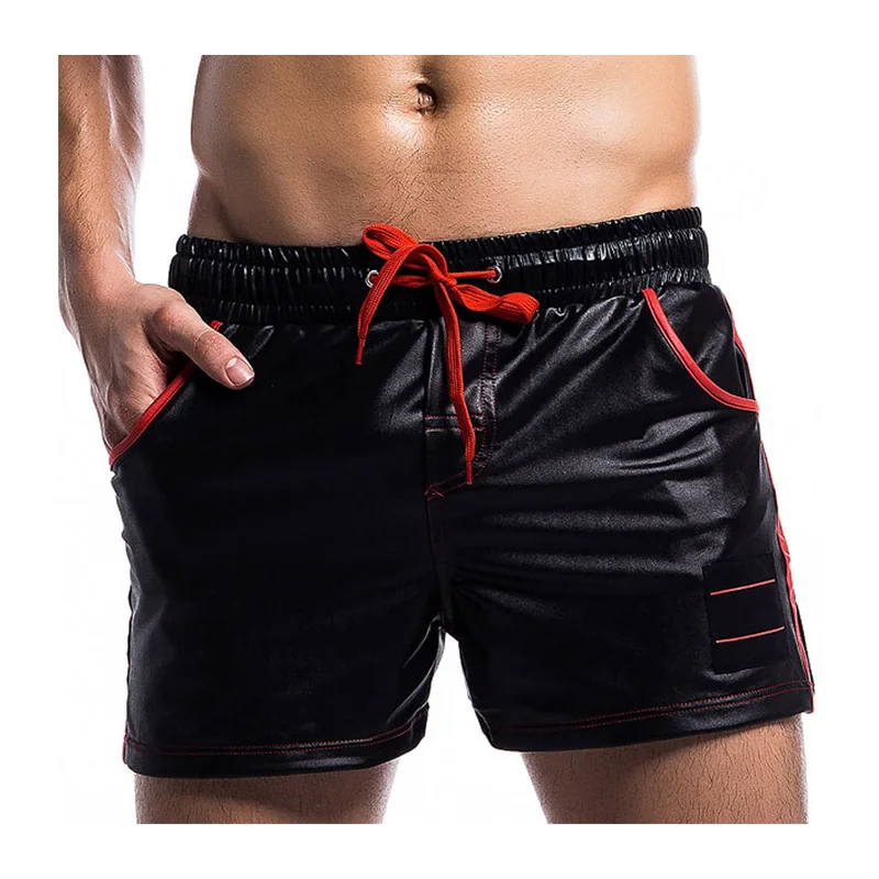 Top Trends: Summer Faux Leather Men Shorts Casual Loose With Pockets New High Quality Male Short Pants Comfortable Soft Man Shorts Shoppable Styles