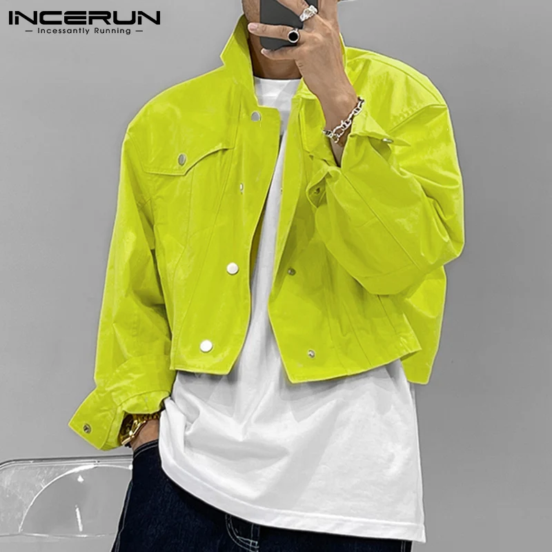 Top Trends: Fashion Casual Men's Fashionable All-match Jackets INCERUN Tops 2023 Male Streetwear All-match Trend Long-sleeved Jackets S-5XL Shoppable Styles