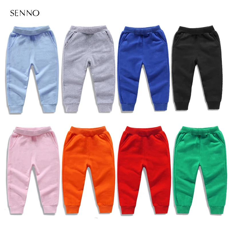 Top Trends: Boys Cotton Pants For 2-10 Years Solid Boys Girls Casual Sport Pants Jogging Leggings Baby Kids Children Trousers Clothing Shoppable Styles