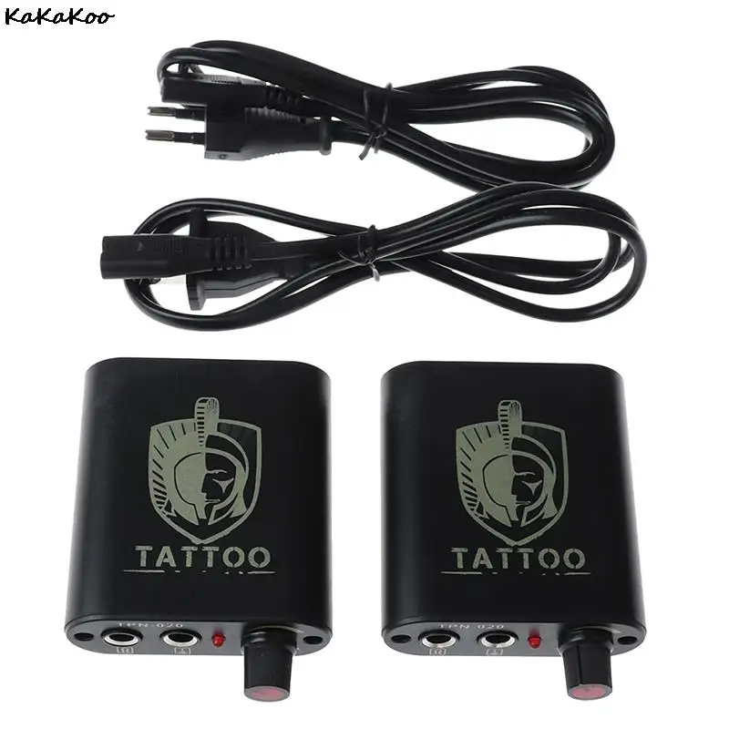 Top Trends: Mini Tattoo Power Supply 1pcs Professional Black / Red / Blue Power Supply For Tattoo Rotary Machine Gun Tattoo Tool Shoppable Styles