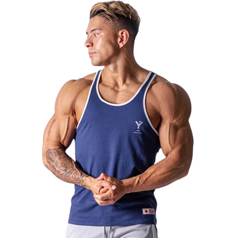 Top Trends: Men's Clothing Gym Tops Fitness Homme Tanktop Alphalete Vest Elastique Musculation Coton Running Tank Top Musculation Ropa Shoppable Styles