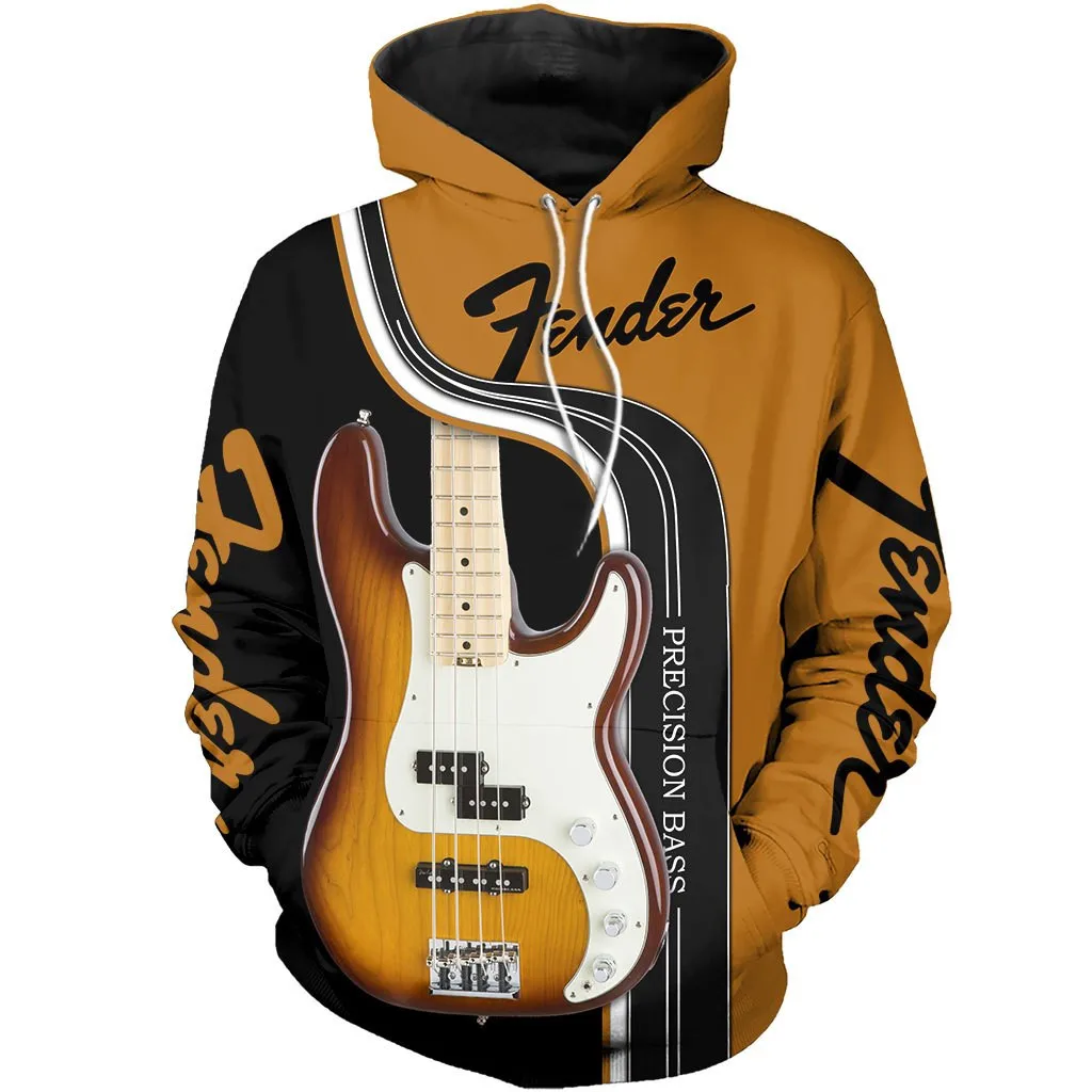 Top Trends: Cool Brown Fender Precision Bass 3D All Over Printed Casual Hoodie Unisex Hip-hop Jackets Shoppable Styles