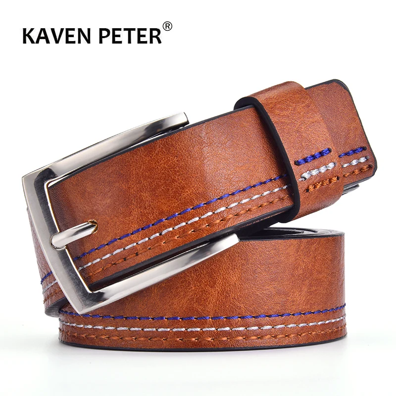 Top Trends: New Fashion Men&#039;s Genuine Leather Belts Designer Leisure Belt For Man Pin Buckle Business Dress Male Dropshipping Shoppable Styles