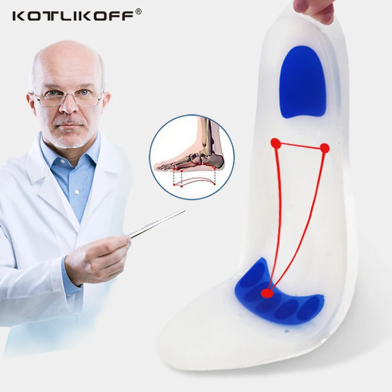 Top Trends: KOTLIKOFF Soft Medical Silicone Gel Insoles Flatfoot Arch Support Orthopedic Shoes Sole Insoles Pad For Shoes Plantar Fasciitis Shoppable Styles