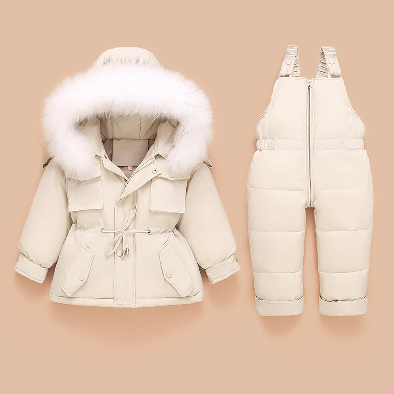 Top Trends: Children Down Coat Jacket+ jumpsuit Kids Toddler Girl Boy Clothes Down 2pcs Winter Outfit Suit Warm Baby Overalls Clothing Sets Shoppable Styles