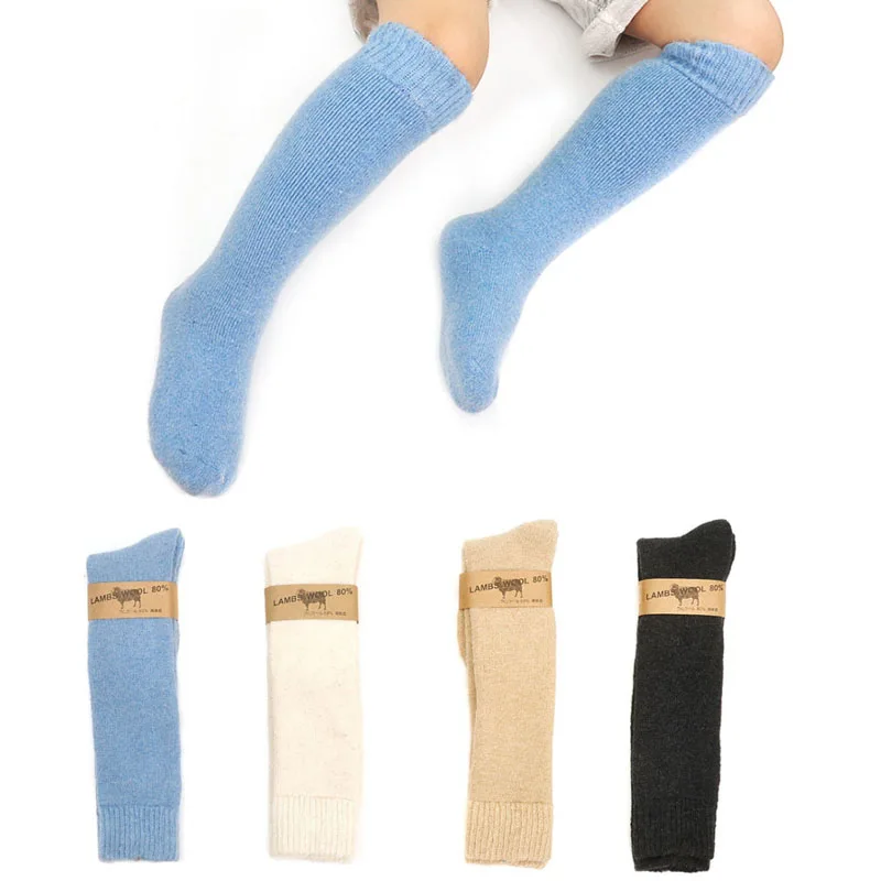 Top Trends: Warm Kids Knee High Socks Thicken Thermal Wool Snow Winter Socks For 3-7 Years Children Baby Long Tube Leg Warm Shoppable Styles