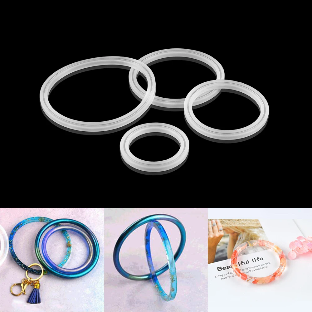 Top Trends: 4 Size Bracelet Resin Silicone Mold UV Resin Bracelet Epoxy Resin Molds For DIY Jewelry Making Finding Tools Supplies Shoppable Styles