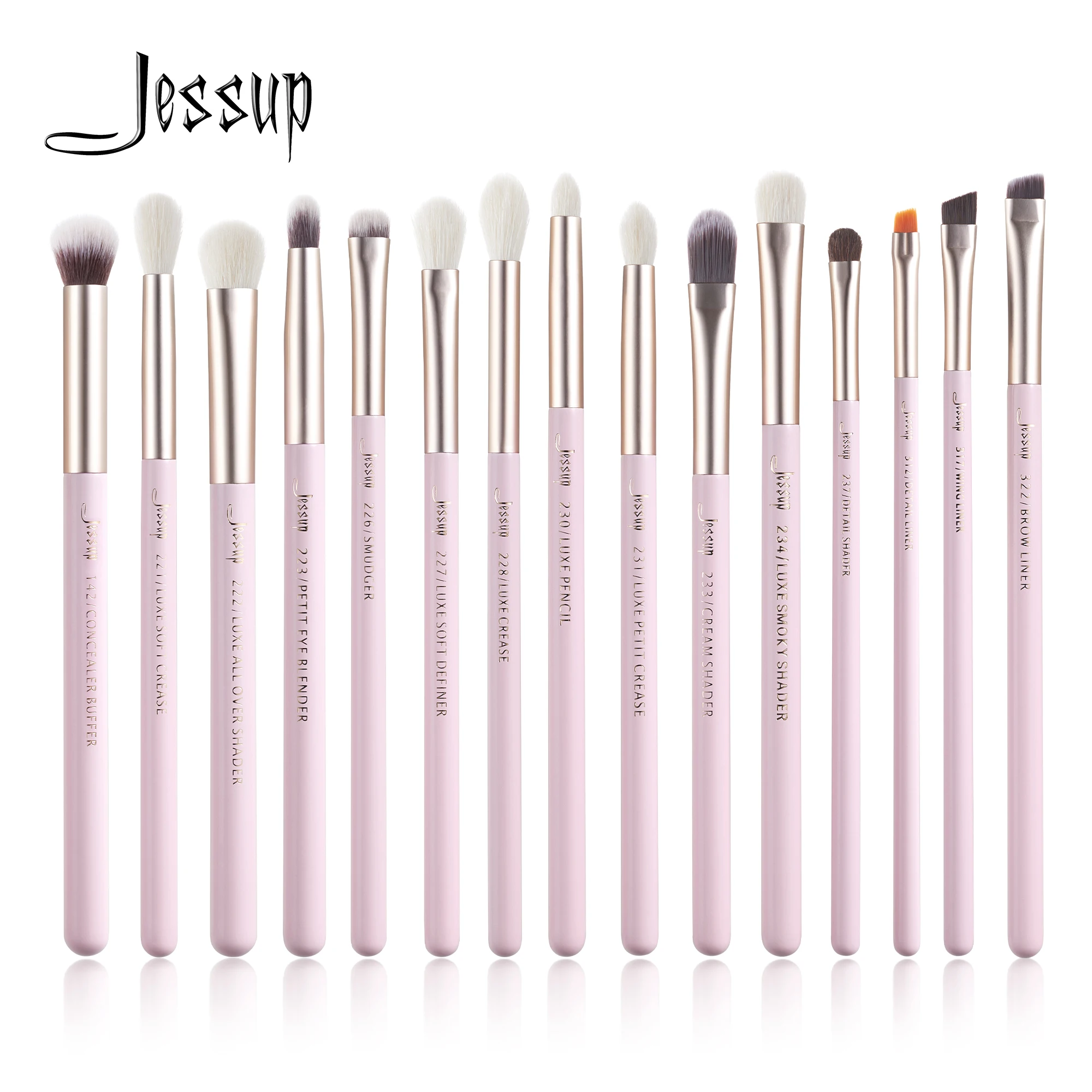 Top Trends: Jessup 15pcs Makeup Brushes Set Professional Eye Makeup Brush Kits Eyeshadow Eyeliner Eyebrow Blending Concealer Brochas T294 Shoppable Styles