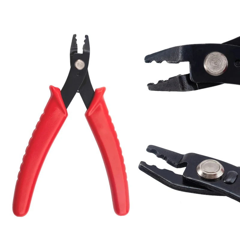 Top Trends: 45 # Carbon Steel Jewelry Pliers For Jewelry Making Supplies Crimper Pliers For Crimp Beads Red Crimping Pliers 12.8x8.3x0.9cm Shoppable Styles - Image 2