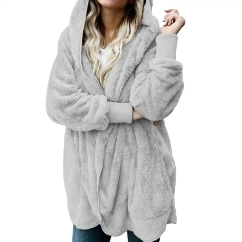 Top Trends: Fashion Winter Warm Women Fashion Faux Fur Hooded Coat Hairry Cardigan Furry Outwea Shoppable Styles