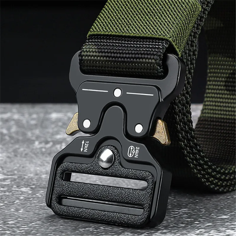 Top Trends: Plus Size 150 170cm Men's Belt Army Outdoor Hunting Tactical Multi Function Combat Survival Marine Corps Canvas Nylon Belts 2020 Shoppable Styles - Image 5