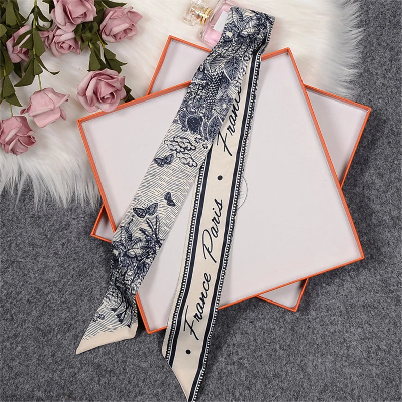 Top Trends: Tropic Affair Luxury Brand Scarf Tarot Women Scarf Bag Hair Skinny Silk Scarves Design Foulard Neckerchief Headband For Ladies Shoppable Styles - Image 6