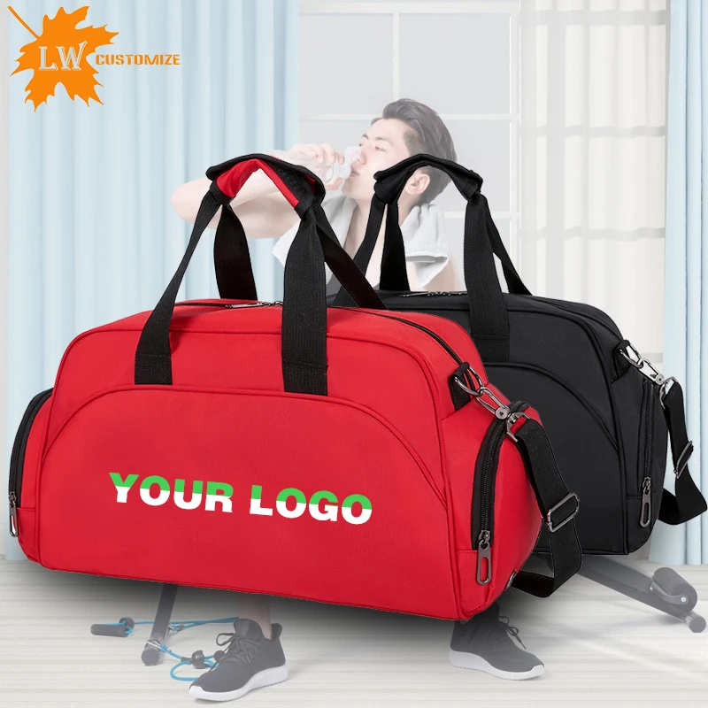 Top Trends: Customize Men Sport Gym Bag Women Yoga Training Bag Travel Bag Duffle Bag DIY Swim Fitness Bag Weekend Bags Printed Logo Shoppable Styles