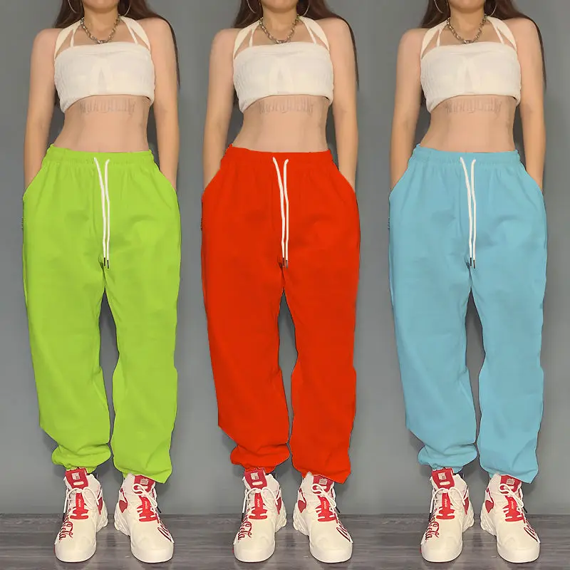 Top Trends: Woman High Waist Loose Tie Feet Letter Sweatpants Pockets Printing Fashion Streetwear High Street Jogging Sports Women's Pants Shoppable Styles - Image 6