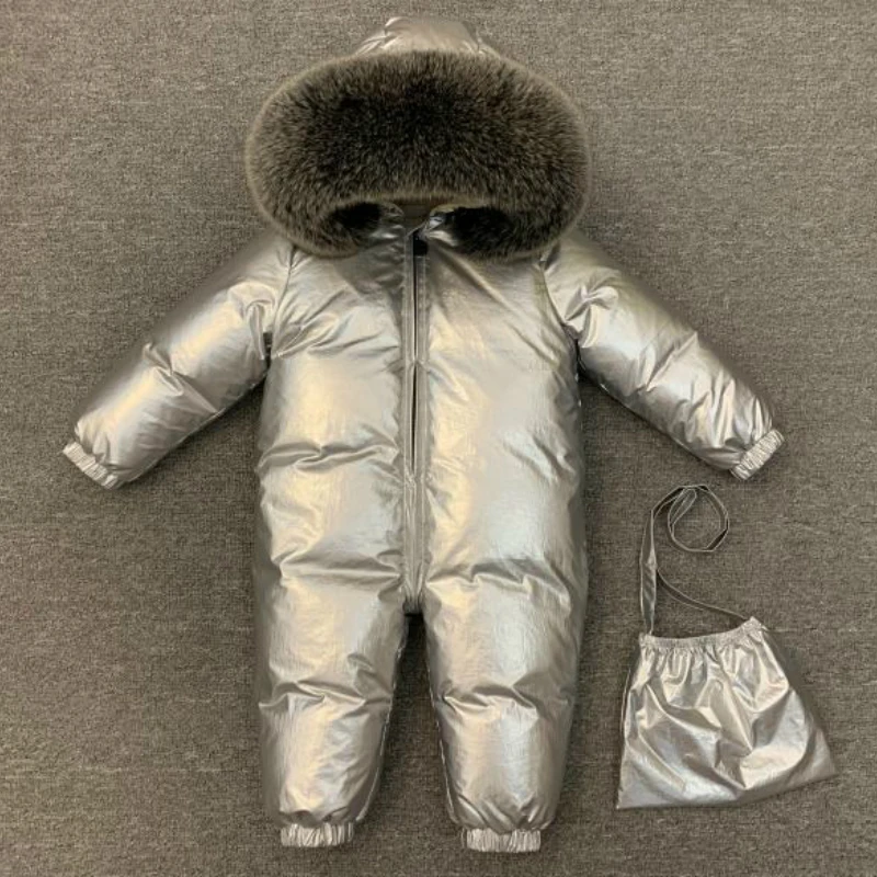 Top Trends: Children Winter -30C Thicken Down Jacket Girl Outside Warm Clothing Boy Winter Jacket For Russian Toddler Outerwear Romper Coats Shoppable Styles - Image 3