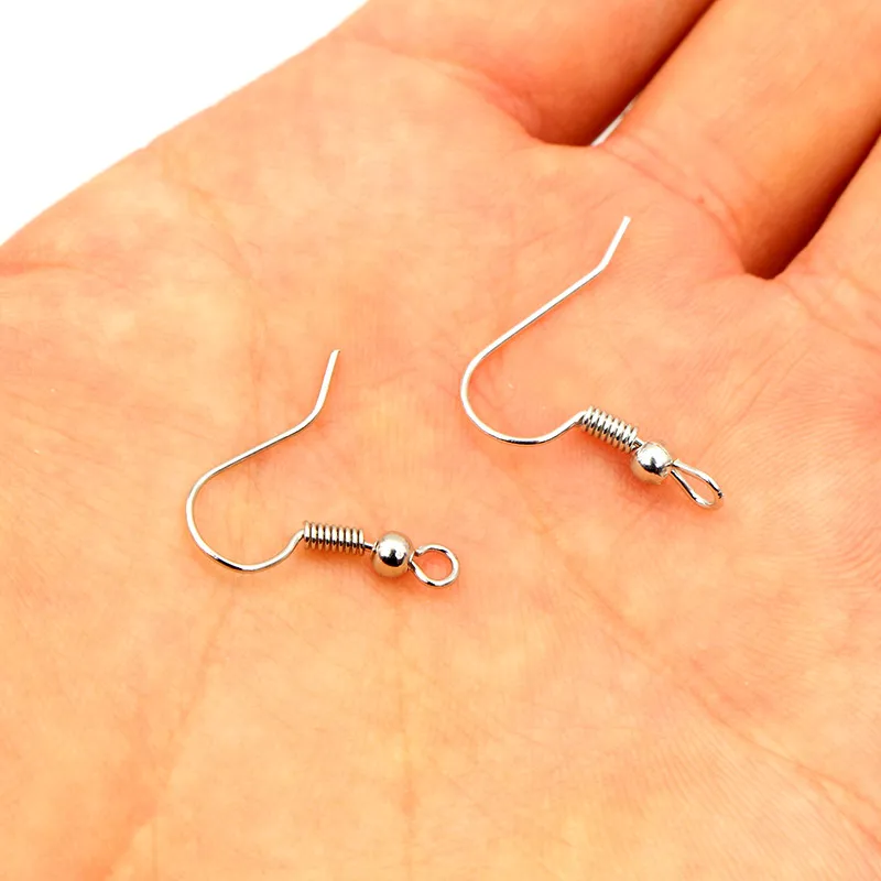 Top Trends: 100pcs / lot 20x17mm DIY Earring Findings Earrings Clasps Hooks Fittings DIY Jewelry Making Accessories Iron Hook Earwire Jewelry Shoppable Styles - Image 5