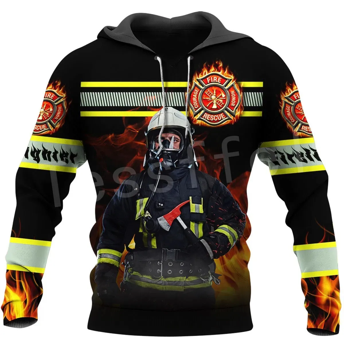 Top Trends: Tessffel Firefighters Suit Firemen Hero Harajuku Pullover NewFashion Funny Unisex 3DPrint Zipper / Hoodies / Sweatshirts / Jacket A-13 Shoppable Styles