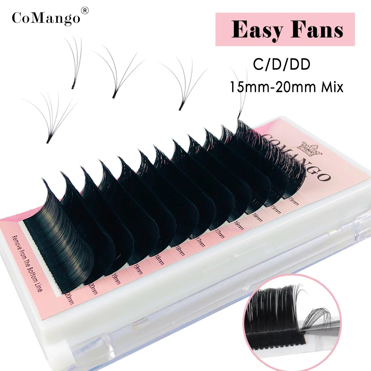 Top Trends: CoMango Easy Fan Lashes Volume Extensions Auto Flowering Rapid Blooming Fan Easy Eyelashes Shoppable Styles