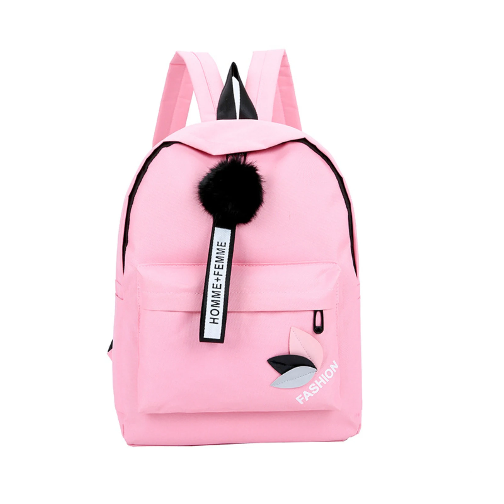 Top Trends: Women Casual Korean Style Canvas Backpack Travel Outing School Bag Storage All-match Harajuku School Pouch Shoulder Bag Shoppable Styles