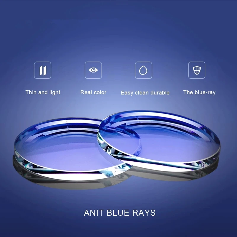 Top Trends: Anti Blue Light Blocking Resin Lens1.56 1.61 1.67 1.74Optical Prescription Glasses Lens Myopia Hyperopia Progressive Thin Lenses Shoppable Styles